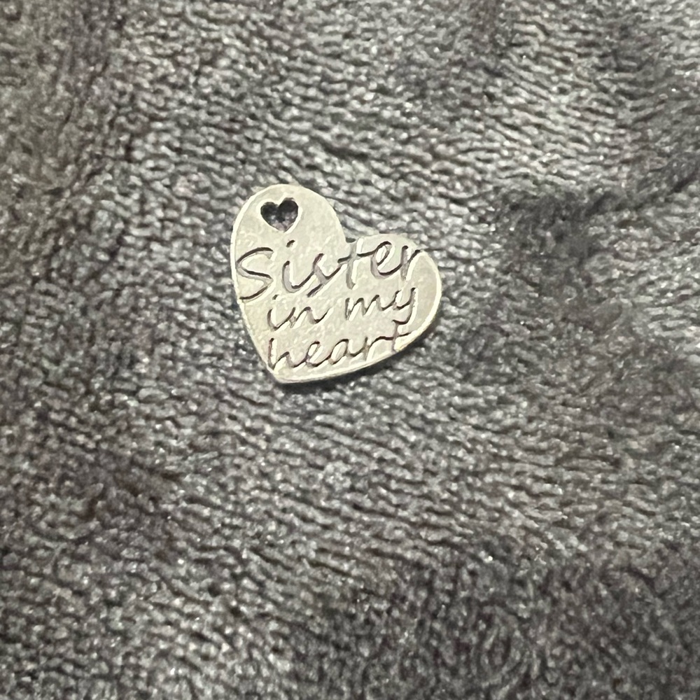 James Avery, sister in my heart charm